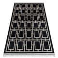Miniatyrbild 1 av 5: Matta AMOUR 53078B svart - Geometrisk, Linjer modern, elegant, 98x200 cm