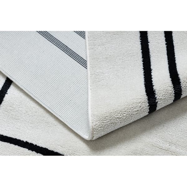 Tæppe AMOUR 53096C fløde - Ramme, linjer moderne, elegant, 98x200 cm