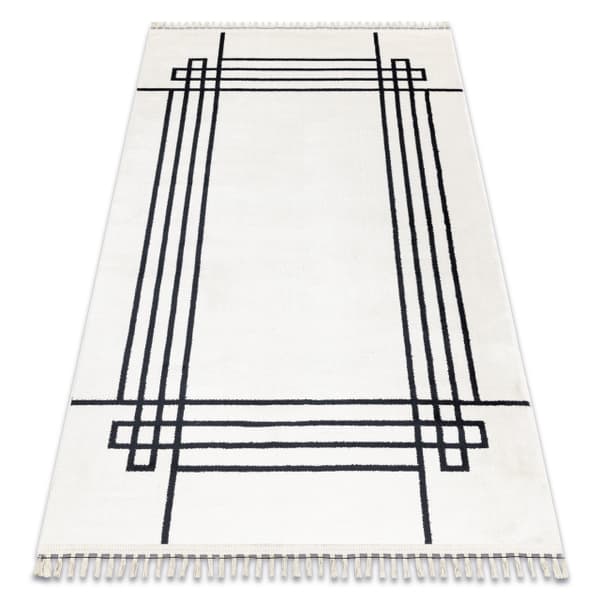 Tæppe AMOUR 53096C fløde - Ramme, linjer moderne, elegant, 98x200 cm