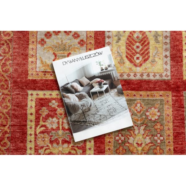HERIZ A0985A matto Oriental, runko viininpunainen - bambulanka, eksklusiivinen, tyylikäs, 200x290 cm