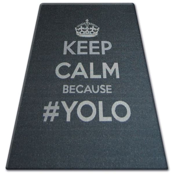 MATTA SIZAL FLOORLUX 20276 YOLO svart / silver, 200x290 cm