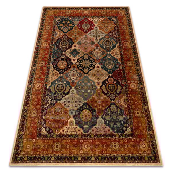 Tæppe POLONIA Azer ramme, orientalsk, rød, 170x235 cm