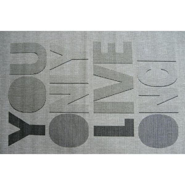 MATTO STRING SIZAL FLOORLUX 20272 YOLO hopea / musta, 200x290 cm