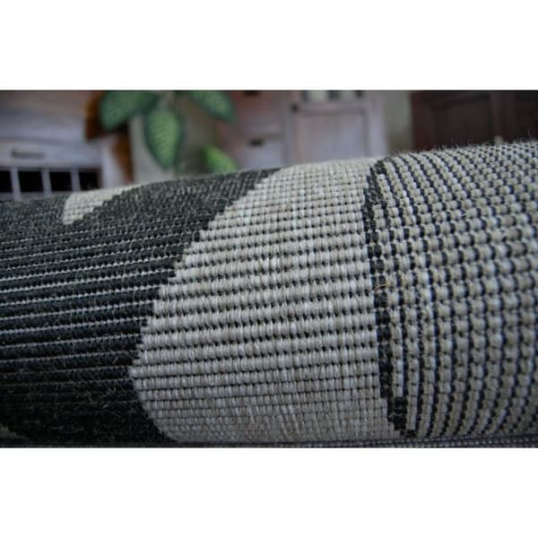 MATTO STRING SIZAL FLOORLUX 20272 YOLO hopea / musta, 200x290 cm