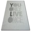 Pikkukuva 1 / 5: MATTO STRING SIZAL FLOORLUX 20272 YOLO hopea / musta, 200x290 cm
