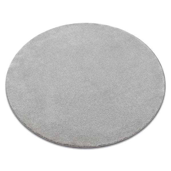 TÆPPER hjul DISCRETION sølv, cirkel 200 cm