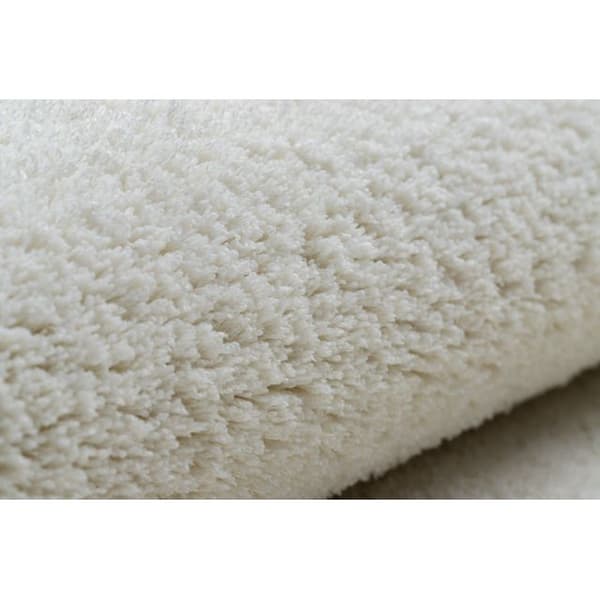 Matta, runda VELVET MICRO grädde 031 vanlig, platt, en färg, cirkel 170 cm
