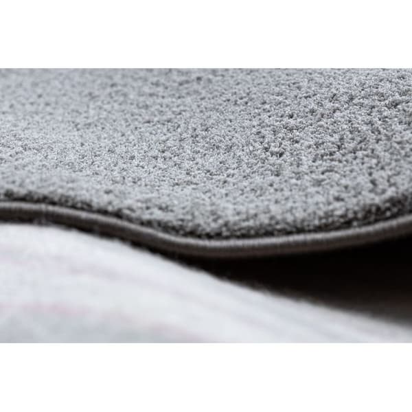 TÆPPER  hjul VELVET MICRO grå 90 glat, forenet, enfarvet, cirkel 150 cm