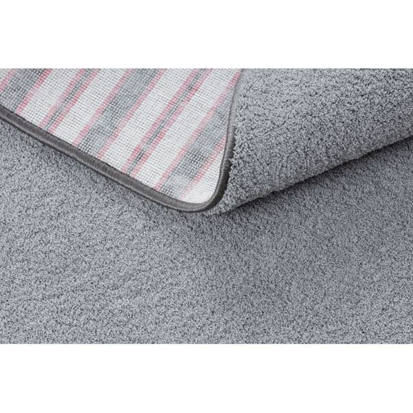 TÆPPER - FOREDRAG VELVET MICRO grå 90 glat, forenet, enfarvet, 300x300 cm