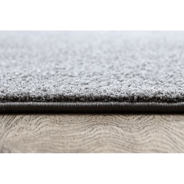 TÆPPER - FOREDRAG VELVET MICRO grå 90 glat, forenet, enfarvet, 300x300 cm