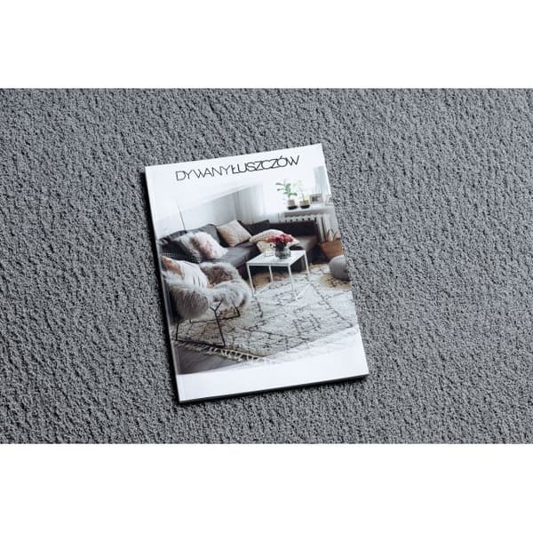 TÆPPER - FOREDRAG VELVET MICRO grå 90 glat, forenet, enfarvet, 300x300 cm