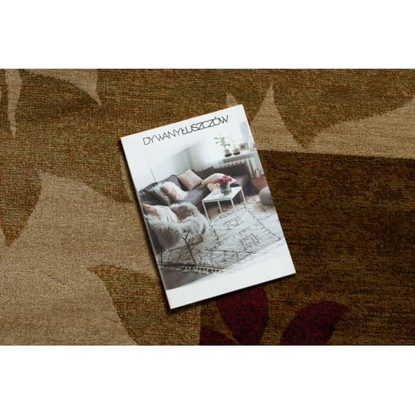 Tæppe ROYAL 5282 Blade - beige / grøn, 180x270 cm