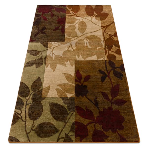Tæppe ROYAL 5282 Blade - beige / grøn, 180x270 cm