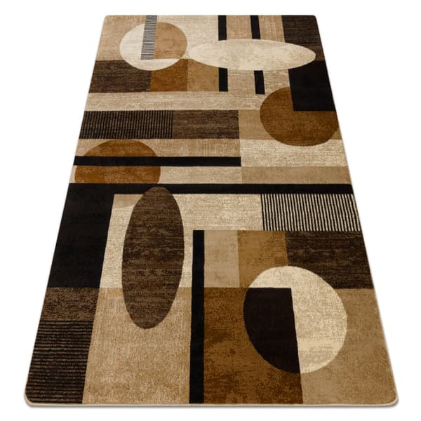 Royal Matto 5376 Geometrinen, ympyrät - beige / kerma, 180x270 cm