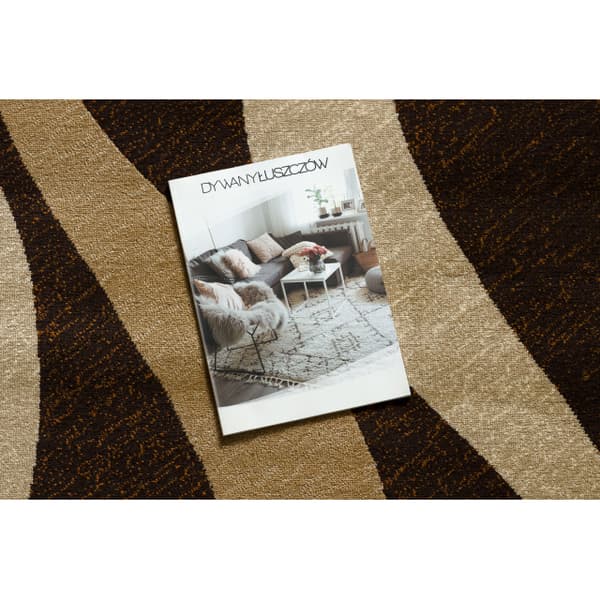 Royal Matto G3565 Aallot - ruskea / beige, 180x270 cm