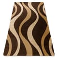 Pikkukuva 1 / 5: Royal Matto G3565 Aallot - ruskea / beige, 180x270 cm
