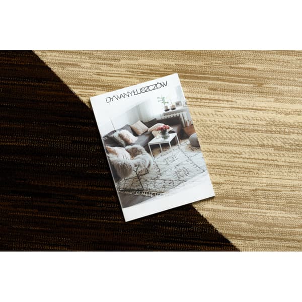 Matta ROYAL HE397 Geometrisk - brun / beige, 100x200 cm