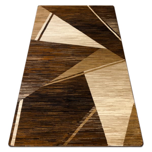 Matta ROYAL HE397 Geometrisk - brun / beige, 100x200 cm