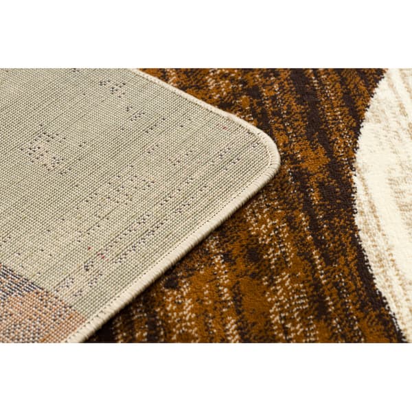 Matta ROYAL HD10 Geometrisk - beige / grön, 100x200 cm