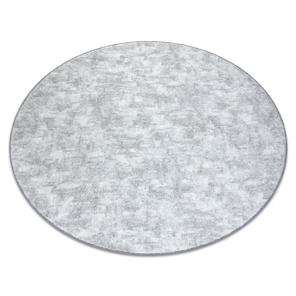 Matta, runda POZZOLANA silver, cirkel 200 cm