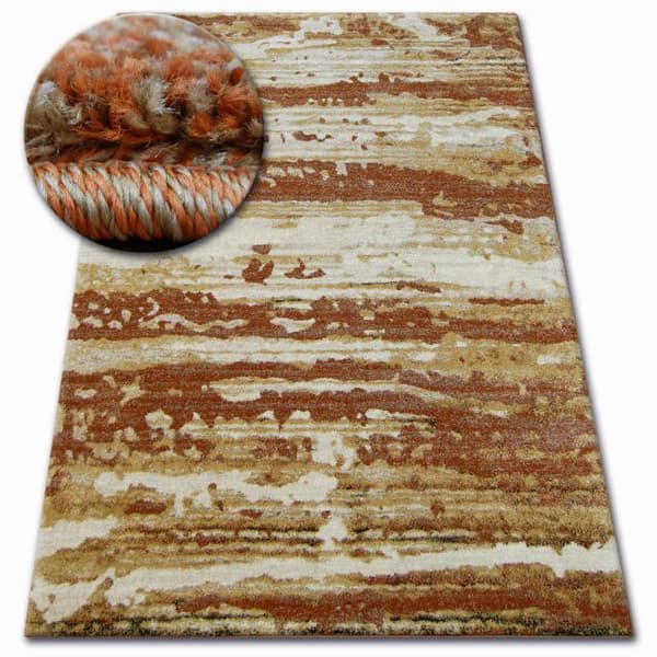 Matta SHADOW 9368 guld / rust, 140x190 cm