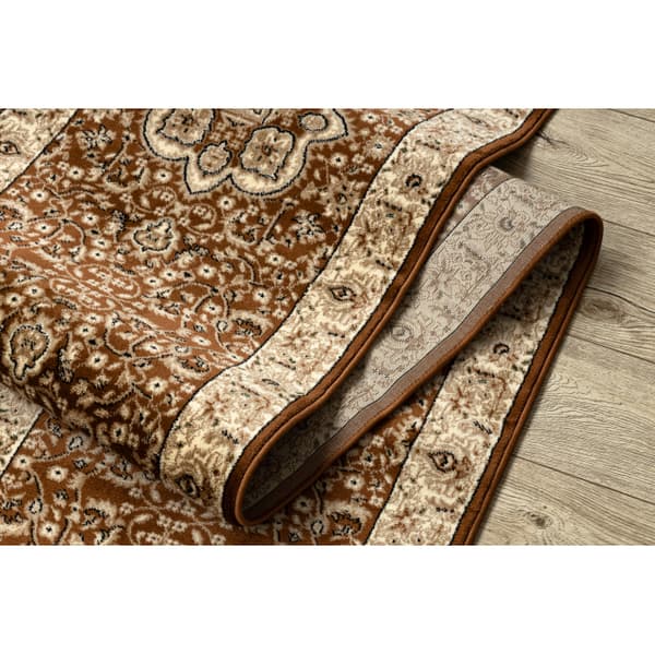 Löpare HEAT-SET ROYAL AGY 0521 brun 70 cm, 70x140 cm