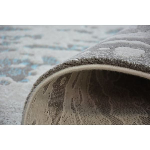Matta ACRYLIC PATARA 0116 L.Sand/Turquise, 80x150 cm