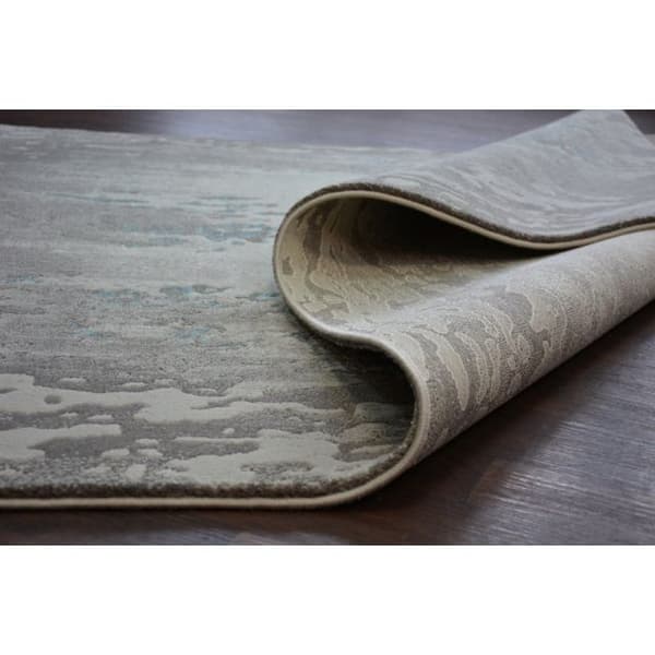 Matta ACRYLIC PATARA 0116 L.Sand/Turquise, 80x150 cm
