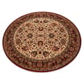 Miniatyrbillede 1 af 5: Tæppe villaa KASHQAI 4362 102 cirkel ornament beige / rødbrun, cirkel 120 cm