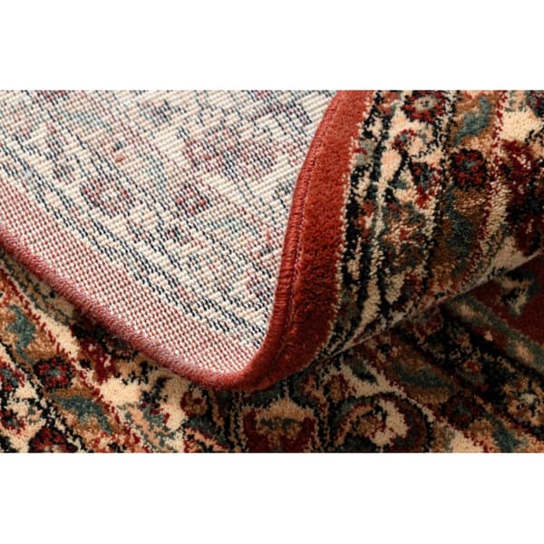 Tæppe villaa KASHQAI 4362 200 cirkel ornament rødbrun / beige, cirkel 120 cm