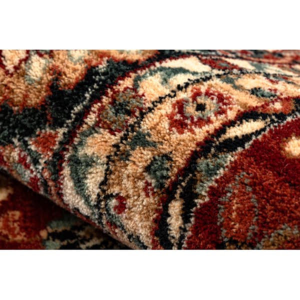 Tæppe villaa KASHQAI 4362 300 ornament rødbrun / sort, 67x130 cm