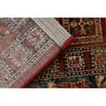 Miniatyrbild 3 av 5: Ullmatta KASHQAI 4301 300 orientalisk, ram terrakotta / grön, 80x160 cm