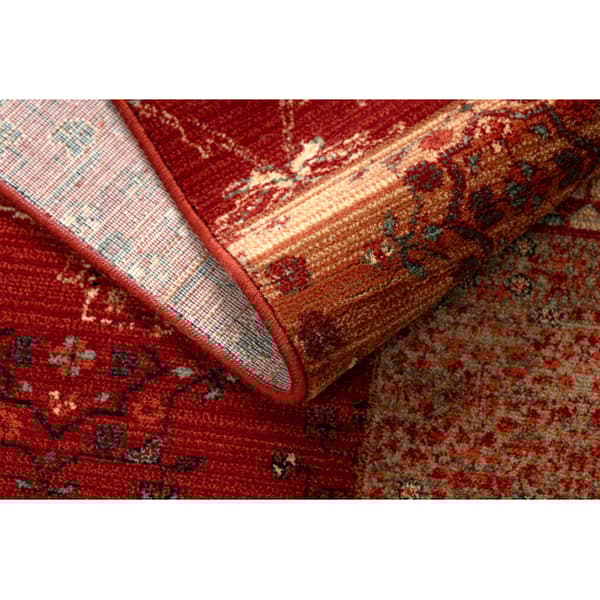 Tæppe villaa KASHQAI 4327 300 Patchwork rødbrun, 67x130 cm