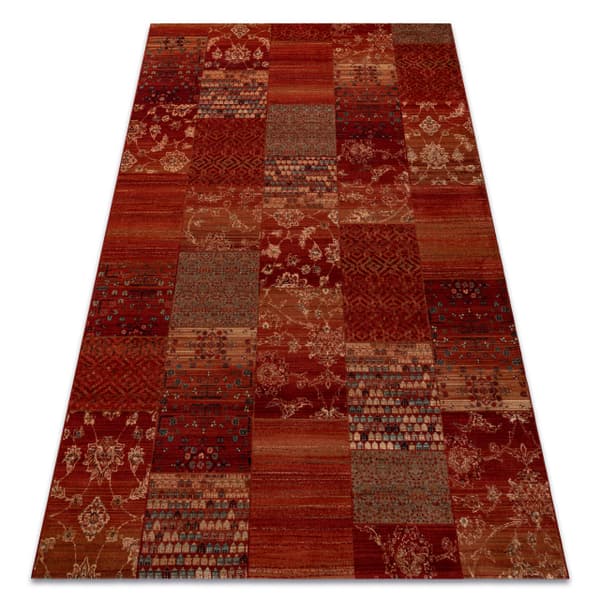 Tæppe villaa KASHQAI 4327 300 Patchwork rødbrun, 67x130 cm