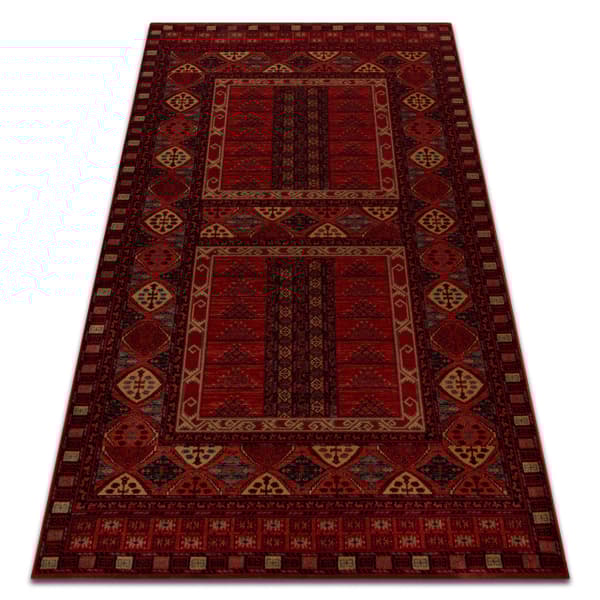 Villa matto KASHQAI 4349 500 itämainen, runko klaretti, 67x130 cm