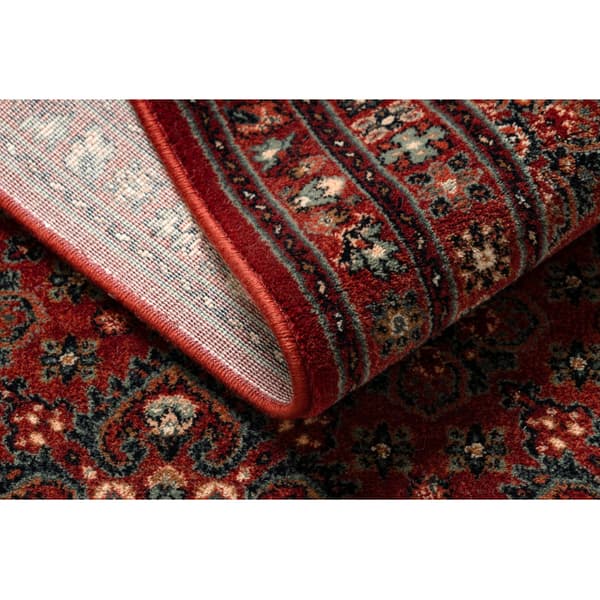 Tæppe villaa KASHQAI 4372 300 Blomster, ramme rødbrun, 67x130 cm