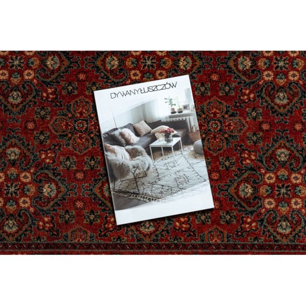 Villa matto KASHQAI 4372 300 Kukat, runko klaretti, 200x300 cm