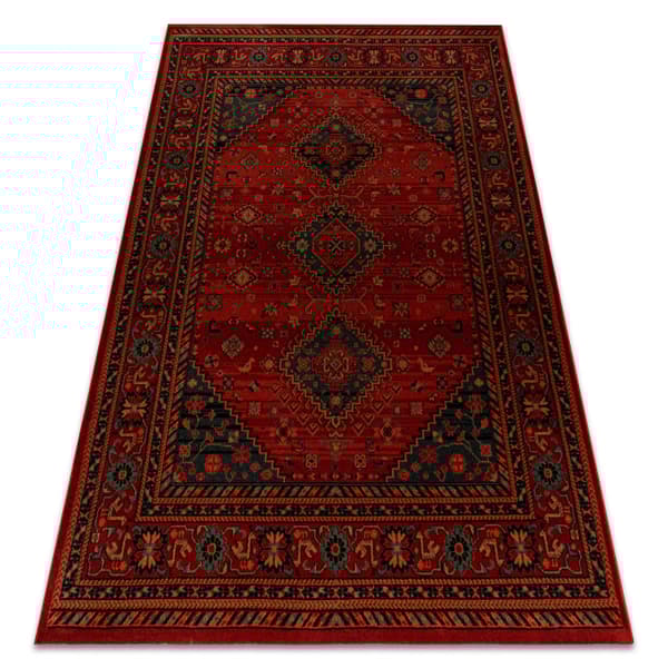 Villa matto KASHQAI 4345 300 itämainen, runko klaretti, 67x130 cm
