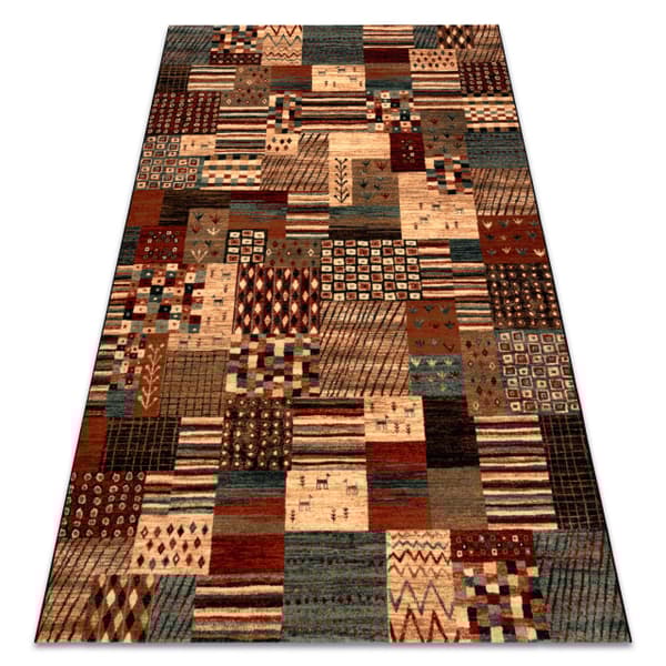 Tæppe villaa KASHQAI 4353 990 Patchwork terracotta / beige, 80x160 cm