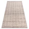 Pikkukuva 1 / 5: Matto Villa ANGEL 1188 / 52033 Chevron, kalanruoto beige / harmaa, 200x300 cm