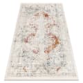 Pikkukuva 1 / 5: DISTIN 0100B vaaleanpunainen / puuteri / valkoinen moderni matto - Ornamentti, vintage, hapsut, 140x190 cm