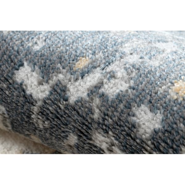 DISTIN 0123A rosa / puder / vit modern matta - Abstraktion, vintage, fransar, 160x230 cm