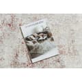Miniatyrbild 2 av 5: DISTIN 0828A rosa / puder / vit modern matta - Abstraktion, vintage, fransar, 120x170 cm