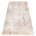 Pikkukuva 1 / 5: DISTIN 0828A vaaleanpunainen / puuteri / valkoinen moderni matto - Abstraktio, vintage, hapsut, 140x190 cm