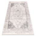 Pikkukuva 1 / 5: DISTIN 0107B harmaa / vaaleanharmaa / valkoinen moderni matto - Ornamentti, runko vintage, hapsut, 120x170 cm