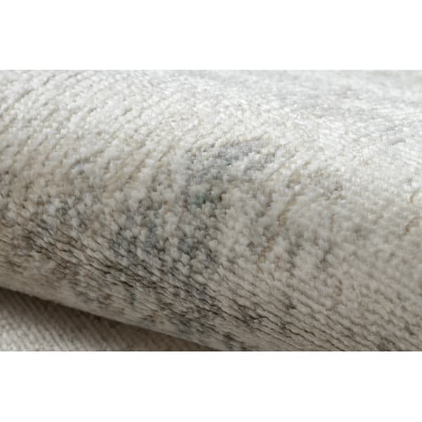 DISTIN 0144A vit / kräm / beige modern matta - Abstraktion, vintage, fransar, 160x230 cm