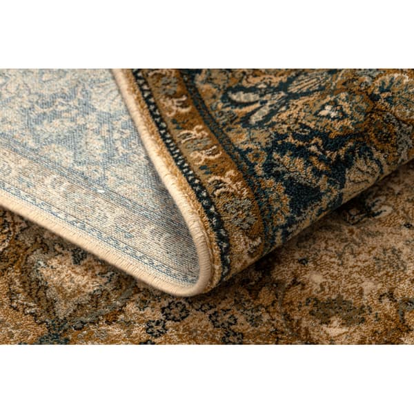 Tæppe OMEGA Grenada Ramme, diamanter, orientalsk - cognac, 66x100 cm
