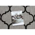Miniatyrbild 2 av 5: Löpare SIZAL FLOORLUX design 20608 Marockansk spaljé silver / svart 80 cm, 80x140 cm