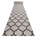 Miniatyrbild 1 av 5: Löpare SIZAL FLOORLUX design 20608 Marockansk spaljé silver / svart 80 cm, 80x140 cm