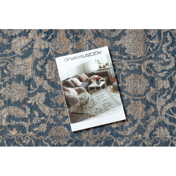 Tæppe NAIN Pynt, ramme, vintage 7557/51644 beige / blå, 200x300 cm